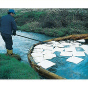 Brady ENV100 Sorbent Pad 42 oz Volume Absorbed Per Pad, Polypropylene, White, Bale, 100 PK