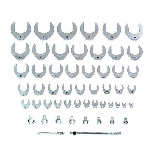 Proto J49000CFL 3/8" Drive Crowfoot Socket Wrench Set, SAE, 53 pcs