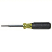 Klein 32559 Multi-Bit Screwdriver #1/1/4 in/#2/3/16 in/5/16 in Tip Size, 4 Tips, 9 in Overall Lg