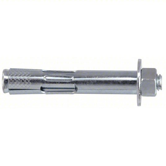 Red Head HN-1222 Sleeve Anchor 2 1/4 in Overall Lg, 1/2 in Dia, 3/8"-16 Thread Size, Steel, Hex, 25 PK