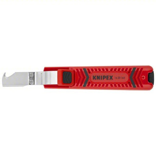 Knipex 16 20 165 SB Cable Stripper 6 1/2 in Overall Lg, Hooked Blade, Stainless Steel, 6 - 8 in