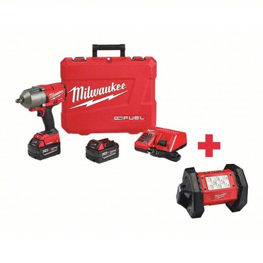 Milwaukee 2863-22, 2361-20 Impact Wrench 1/2 in Square Drive Size, 1,000 ft-lb Fastening Torque, 1,400 ft-lb Breakaway Torque