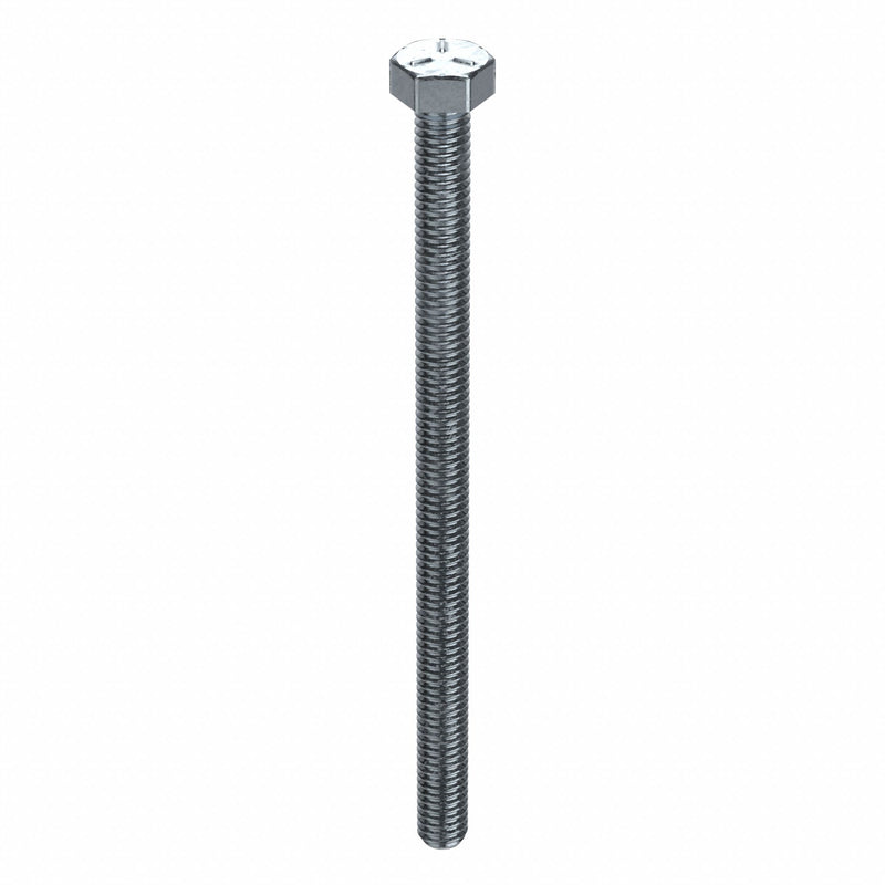 Approved Vendor U01210.025.0400 Hex Tap Bolt, Steel Grade 5, Zinc Plated, 1/4"-20, Coarse, 4 in lg, Fully Threaded, 25 PK