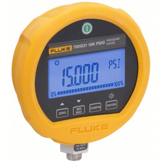 FLUKE-700G31 Digital Test Compound Gauge Calibrator Pressure Gauge, -14 to 10,000 psi, 3 3/4 in Dial, 700G