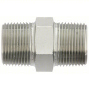 Adaptall 9002-0808 Hydraulic Hose Adapter 1/2 in x 1/2 in Fitting Size, Male x Male, JIC x BSPP, Rigid, Straight