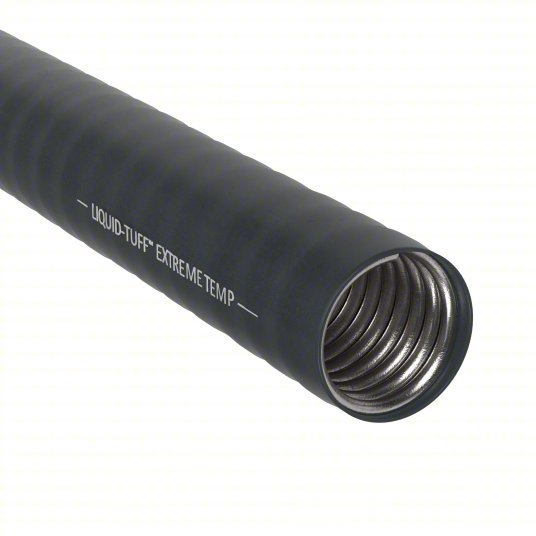 AFC 6802-22-00 Liquid-Tight Flex Metal Conduit 1/2 in Trade Size, Black, 25 ft Nominal Lg, 6800