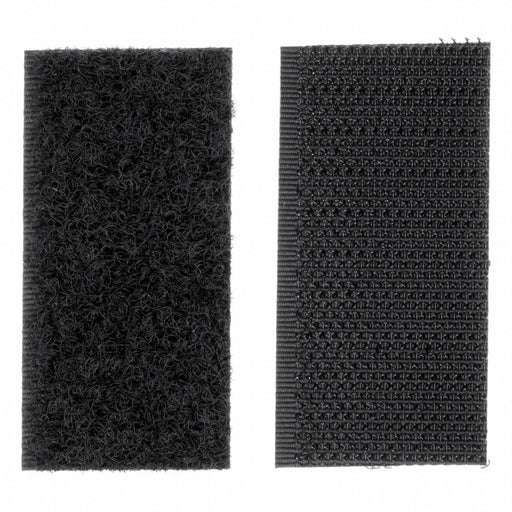 3M SJ3522/SJ3523 Hook-and-Loop Strips, 1 in x 2 in, Black, PK100