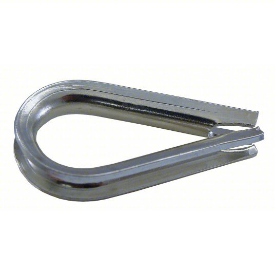 Loos AN100-4 Wire Rope Thimble Carbon Steel, For 1/8 in Wire Rope Dia.