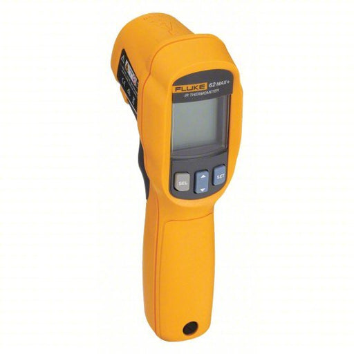 FLUKE-62 MAX + Infrared Thermometer, Avg/Difference/Max Temp/Min Temp, Adj @ 0.10 to 1.00