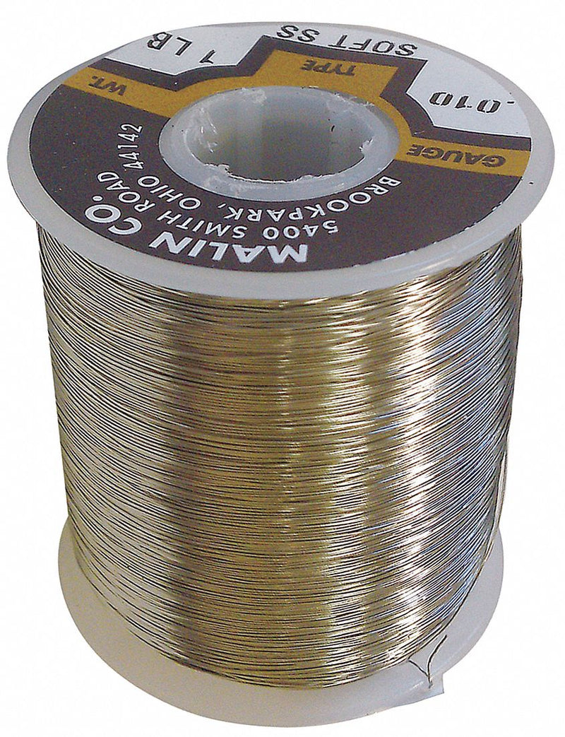 Malin Company 34-0510-014S Lockwire 0.051 in Stainless Steel 35.75 ft