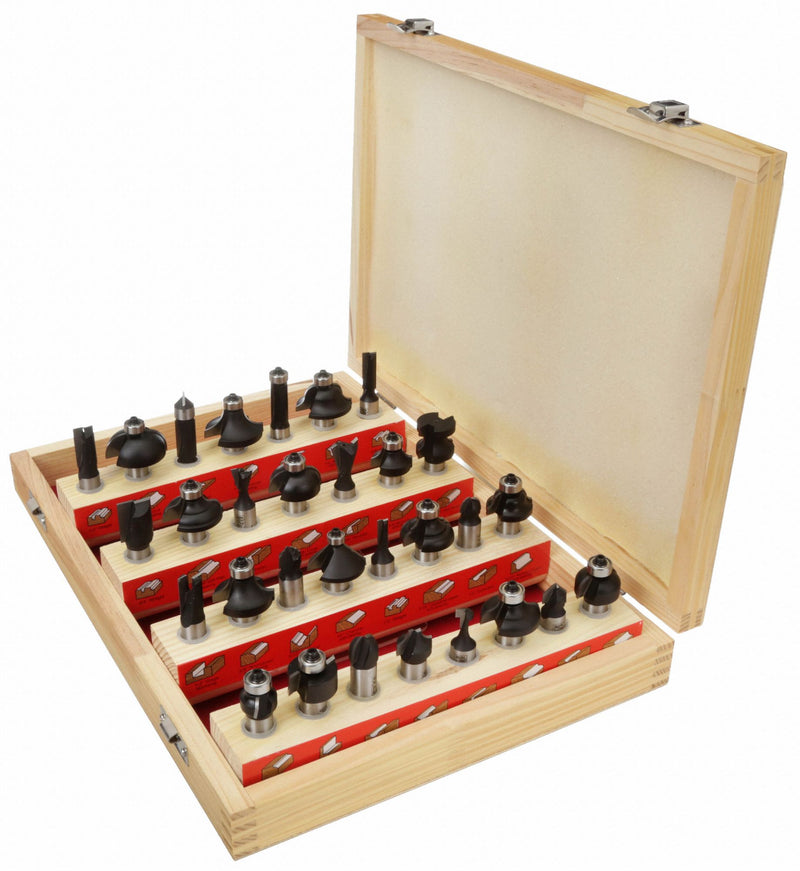 Approved Vendor 16Y605 30 Piece Router Bit Set