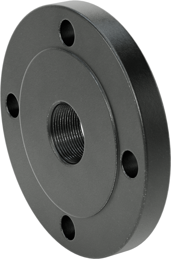 McMaster 1802N36 Low-Pressure Steel Threaded Pipe Flange, 1-1/2 NPT × 3 Flange Pipe Size