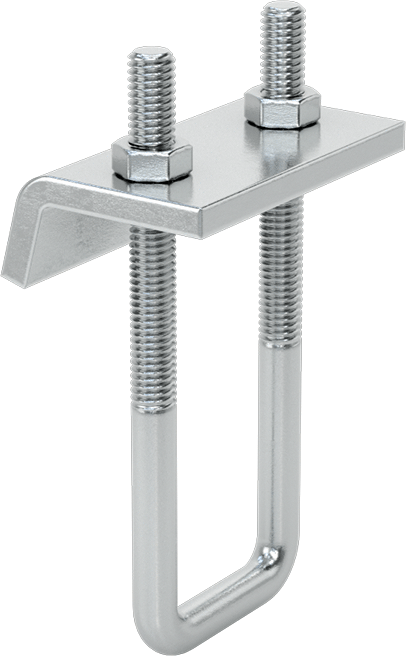 McMaster 1815T13 Beam Clamp, for 2-7/16" to 3-1/4" High Strut Channel, Zinc-Plated Steel