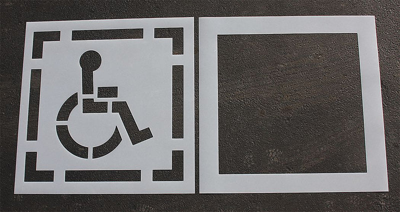 Rae STL-116-3030 Handicap Pavement Stencil