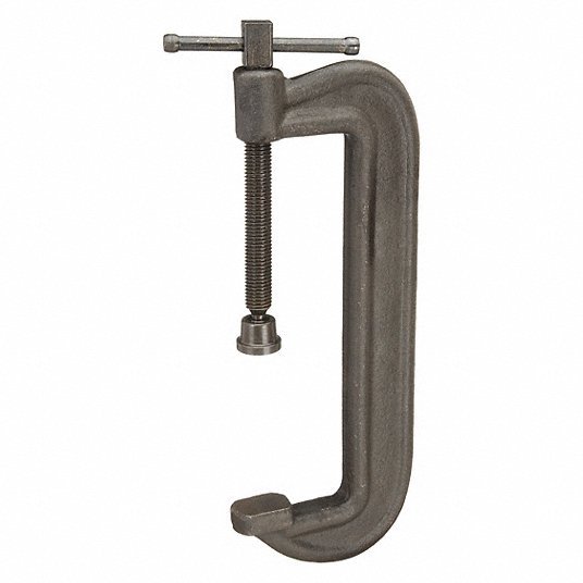 Wilton 110 C-Clamp Extra Heavy Duty, Flat, Swivel, Sliding T Handle, 6 in – 10 in Jaw Opening