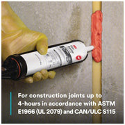 3M FD150+RED(10.1OZ) Fire Barrier Sealant Caulk, Red, Non-Slump/Elastomeric, 10.1 oz Cartridge Container Size & Type