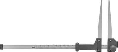 McMaster 19185A21 Large - Capacity Slide Ruler Caliper 0 to 18" Measuring Range - Redwood.KV19185A21