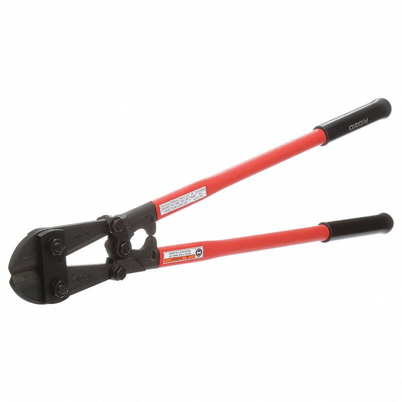 Ridgid S24/14223 Bolt Cutters Steel, For 7/16 in Max Dia Soft Steel, For 3/8 in Max Dia Medium Steel, Red