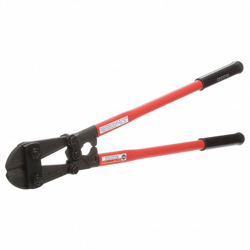 Ridgid S24/14223 Bolt Cutters Steel, For 7/16 in Max Dia Soft Steel, For 3/8 in Max Dia Medium Steel, Red