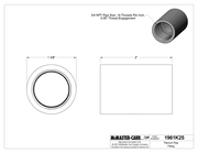McMaster 1961K25 Titanium Pipe Fitting Straight Connector, 3/4 NPT Female