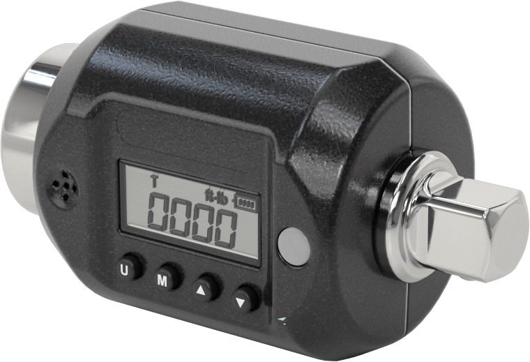 McMaster 1989N44 Torque-and-Angle Measuring Socket Adapter, 1/2" Square Drive, 3-7/8" Overall Length