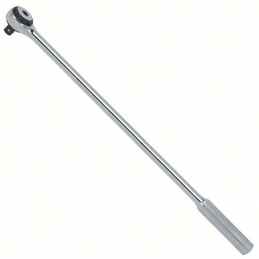 Proto J5454F Hand Ratchet Round, 15 in Overall Lg, Chrome, 5° Min Arc Swing, 1/2 in Drive Size