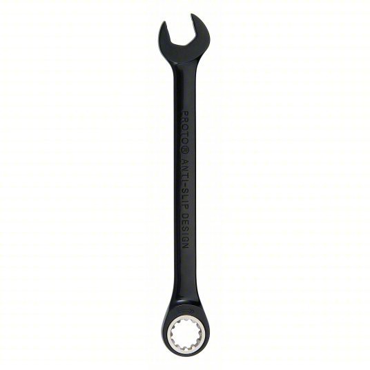 Proto JSCR28 Combination Wrench Alloy Steel, Black Chrome, 7/8 in Head Size, 11 1/2 in Overall Lg, Offset
