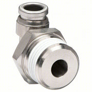 SMC KQG2L03-N02S Male Elbow 316 Stainless Steel, Push-to-Connect x MNPT, For 5/32 in Tube OD, 1/4 in Pipe Size