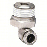 SMC KQG2L03-N02S Male Elbow 316 Stainless Steel, Push-to-Connect x MNPT, For 5/32 in Tube OD, 1/4 in Pipe Size