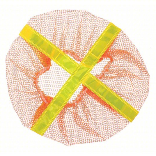 Occunomix V896-RO Hard Hat Cover Polyester Mesh, Orange, Hard Hats