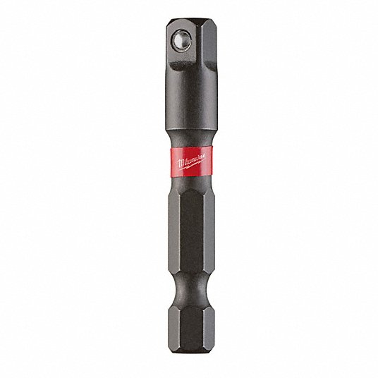 Milwaukee 48-32-5033 Impact Hex Shank Socket Adapter Set, 1/4 in Drive, Black Oxide, 3-Piece