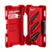 Milwaukee 48-89-9221 Step Drill Bit Set 31 Hole Sizes, 1/8 in to 7/8 in, Black Oxide Finish, High Speed Steel