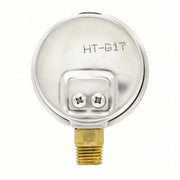 PIC 201L-204E Pressure Gauge, 0 to 100 psi, 1/4 in MNPT, Stainless Steel, Silver