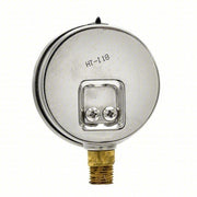 PIC PRO-201L-254P Pressure Gauge, 0 to 3000 psi, 1/4 in MNPT, Stainless Steel, Silver