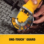 DeWalt DWE4120 Angle Grinder 9 A, 12,000 RPM Max. Speed, Paddle, Adj Guard/Lock-Off Switch, 120V AC