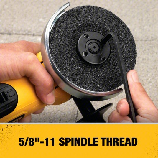 DeWalt DWE4120 Angle Grinder 9 A, 12,000 RPM Max. Speed, Paddle, Adj Guard/Lock-Off Switch, 120V AC