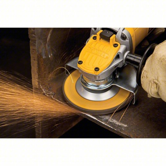 DeWalt DWE4120 Angle Grinder 9 A, 12,000 RPM Max. Speed, Paddle, Adj Guard/Lock-Off Switch, 120V AC