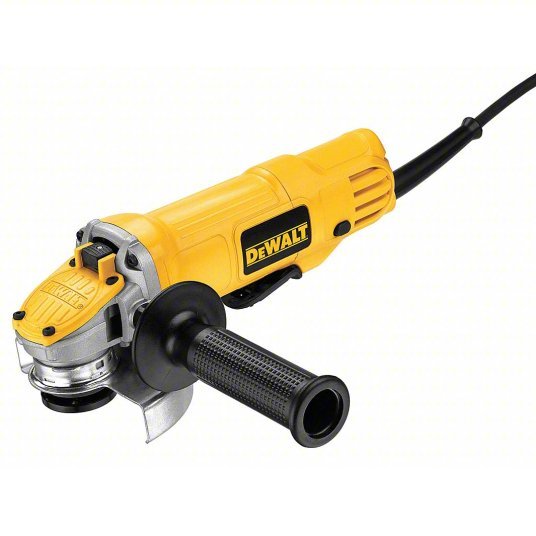 DeWalt DWE4120 Angle Grinder 9 A, 12,000 RPM Max. Speed, Paddle, Adj Guard/Lock-Off Switch, 120V AC
