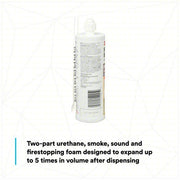 3M FIP 1-STEP Fire Barrier Sealant Caulk, Maroon, Non-Slump/Intumescent