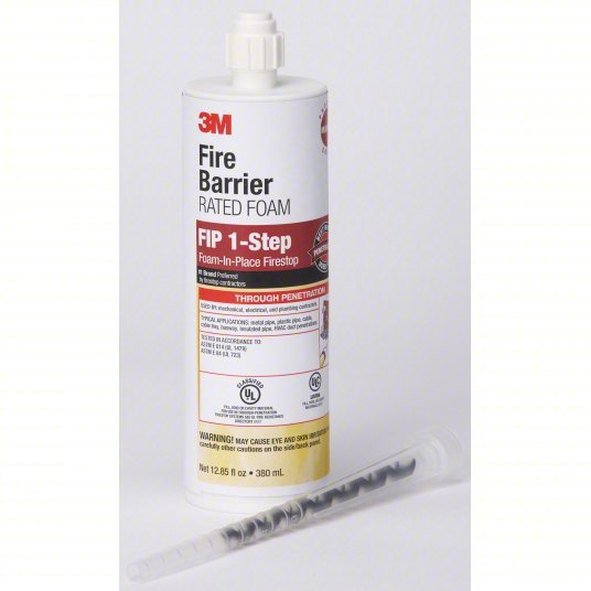 3M FIP 1-STEP Fire Barrier Sealant Caulk, Maroon, Non-Slump/Intumescent
