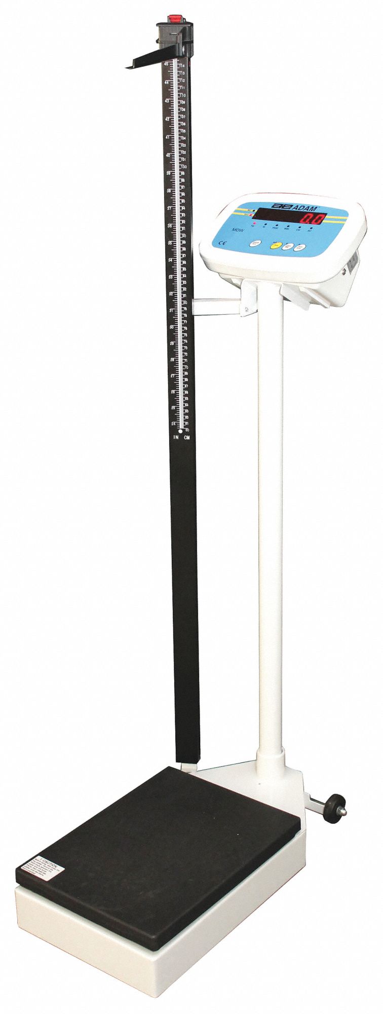 Adam Equipment MDW-300L Physician Scale, Digital, kg/lb, 10 3/4 in Weighing Surface Wd, 0.05kg, 0.1 lb
