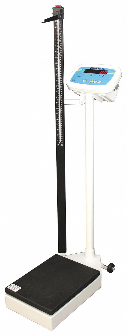 Adam Equipment MDW-300L Physician Scale, Digital, kg/lb, 10 3/4 in Weighing Surface Wd, 0.05kg, 0.1 lb
