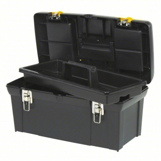 Stanley 024013S Tool Box 23 1/2 in Overall Wd, 11 3/8 in Overall Dp, 10 7/8 in Overall Ht, Padlockable