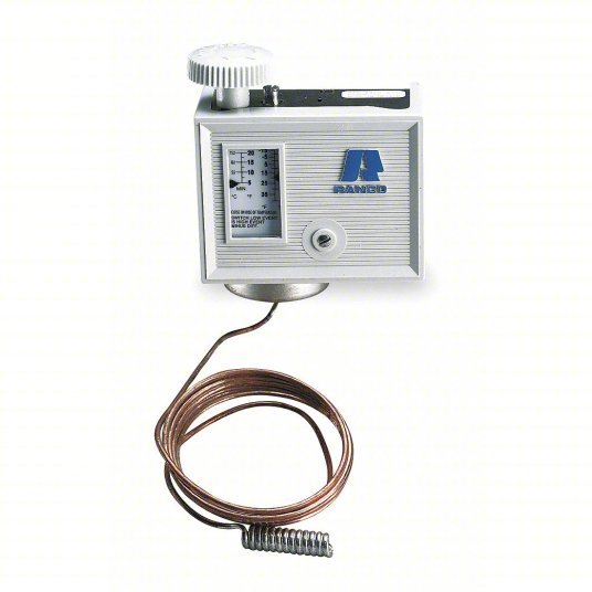 Ranco O10-1409 Temp Control, 0°F to 55°F, SPST, Closes on Rise, 72 in Capillary Lg