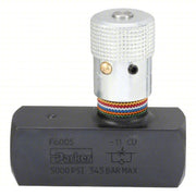 Parker F600S Hydraulic Flow Control Valve 8 gpm Max Flow Rate, 3/8 in NPT, 3/8 in NPT, Steel, Control