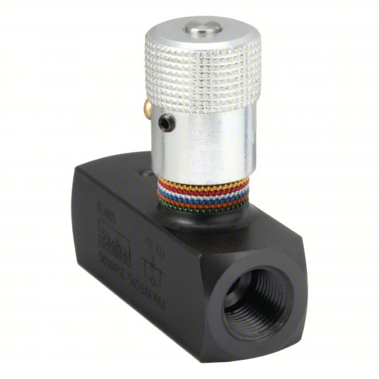 Parker F600S Hydraulic Flow Control Valve 8 gpm Max Flow Rate, 3/8 in NPT, 3/8 in NPT, Steel, Control