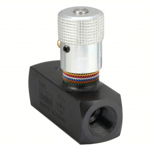 Parker F600S Hydraulic Flow Control Valve 8 gpm Max Flow Rate, 3/8 in NPT, 3/8 in NPT, Steel, Control