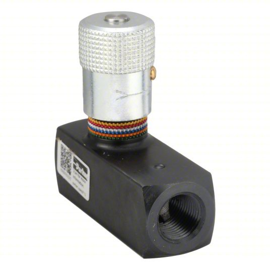 Parker F600S Hydraulic Flow Control Valve 8 gpm Max Flow Rate, 3/8 in NPT, 3/8 in NPT, Steel, Control
