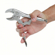Irwin 7WR Locking Plier Curved, Lever, 1 1/2 in Max Jaw Opening, 7 in Overall Lg, 1 1/4 in Jaw Lg, Plain Grip