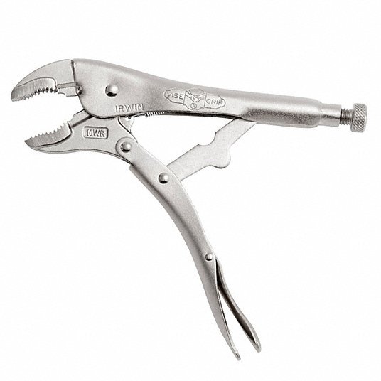 Irwin 10WR 10 in. Vice Grip Curved Jaw Locking Plier with Wire Cutter and 1-7/8 in. Jaw Opening